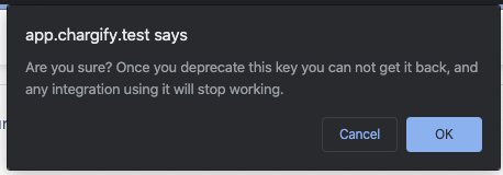 Confirmation Popup